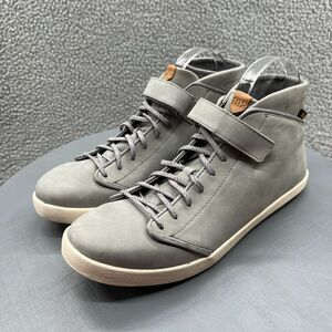Teva Willow Chukka Sneakers Womens Gray Leather Casual Shoes High Top Size 11